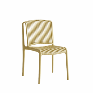 Chaise de exterior Muscada apilable de ratán sintético