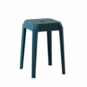 Tabouret Axis empilable carré en plastique