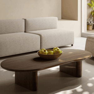 Table d’appoint Falung-C longue en bois massif