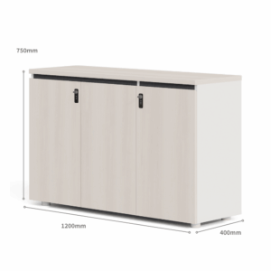 Armoire de rangement Leonardo-A en bois à 3 portes avec serrure à combinaison