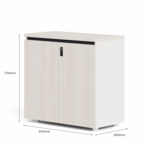 Armoire de rangement Leonardo-A en bois à 2 portes avec serrure à combinaison