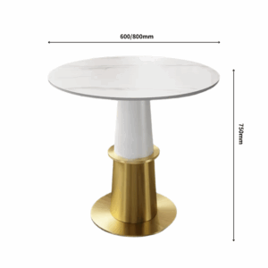 Side table CostanExuperi round in sintered stone - luxury finish