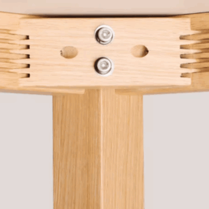 High bar table FaustoB rectangular in solid oak