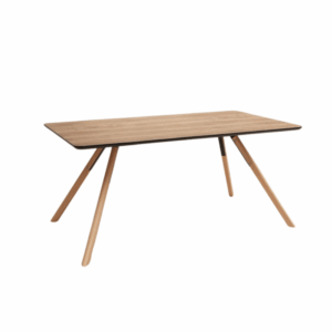 Table de repas Lazzaro rectangulaire en bois massif hêtre