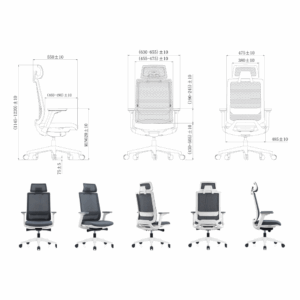 Advanced ergonomic Chieti office chair - high back