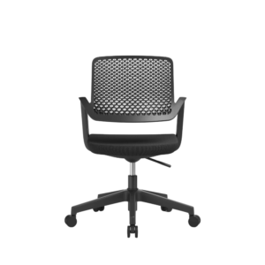 Chaise de bureau Mantova-A pivotante moderne – dossier mi-haut