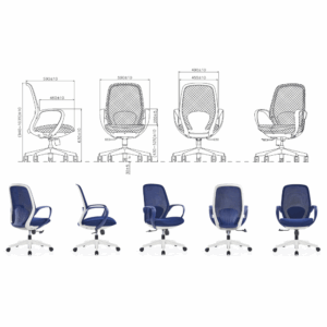 Ergonomic Narke office chair - mid-high backrest