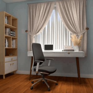 Comfortable Toufiz-FM fabric office chair - mid-high backrest