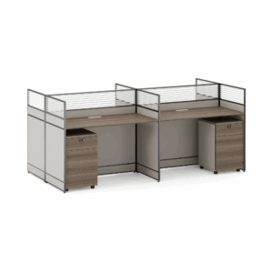 Workstation desk Sparken-A with partition