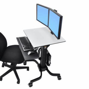 Sit-stand workstation Ergotron WorkFit-C dual monitor