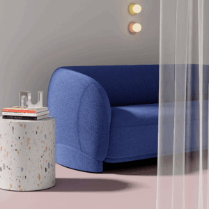 Lounge armchair Brescia one-seater in fabric