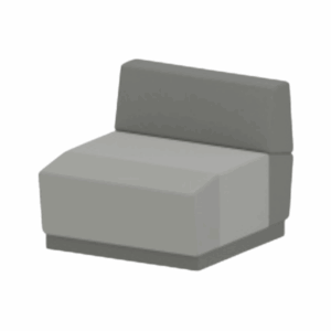 Canapé modular Sena curvo acolchado