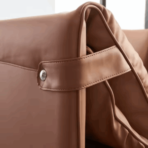 Canapé lounge Alma deux places en cuir – finition luxe