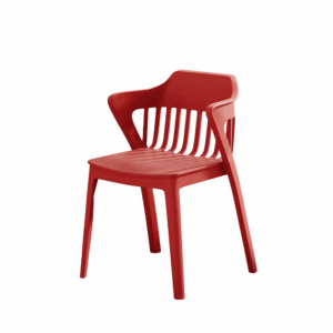 Chaise Grazara-B apilable de plástico