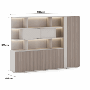 Biblioteca abierta Morges-D de madera