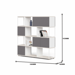 Bibliothèque Nord-A en bois à étagères ouvertes