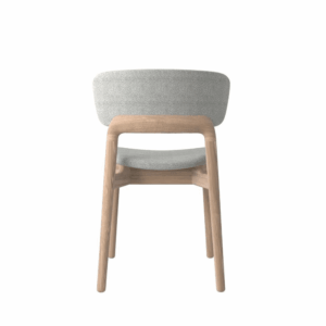 Chaise de madera en tela - diseño minimalista