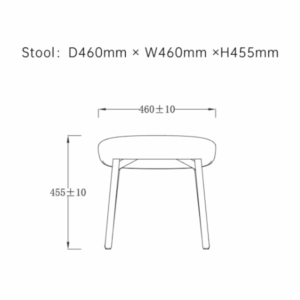 Tabouret Zermatt rembourré en cuir