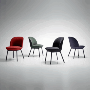 Chaise Oslo en tissu – design moderne