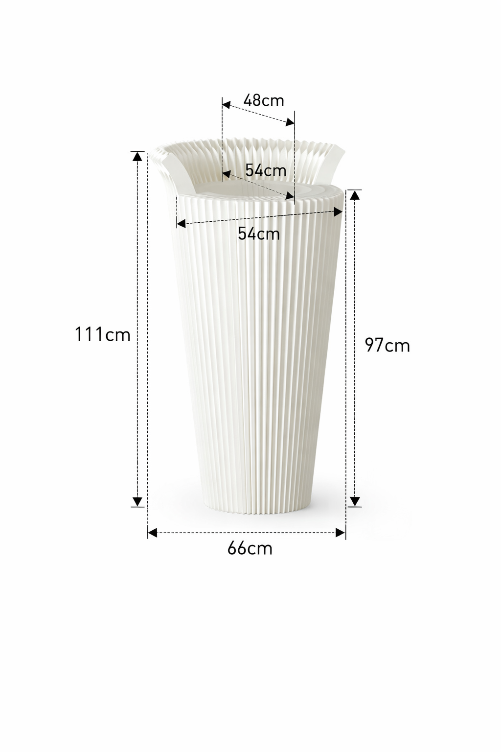 Banque d’accueil en carton pliable 66 x 111 cm – Image 2