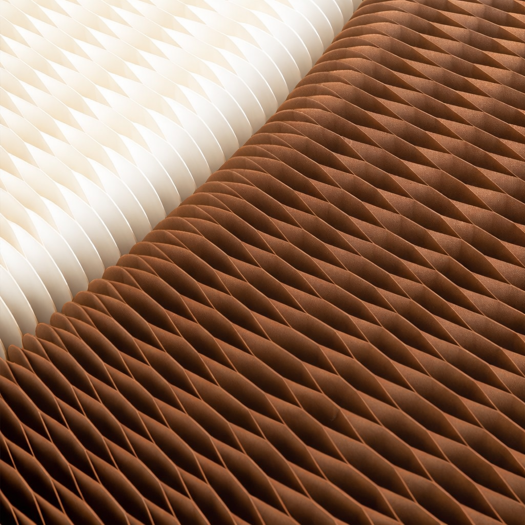 Banque d’accueil en carton pliable 110 x 110 cm – Image 2