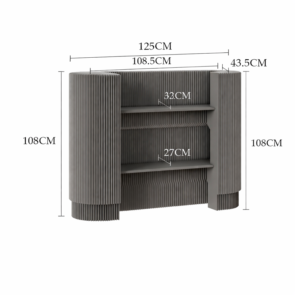 Banque d’accueil en carton pliable 108 x 125 cm – Image 5