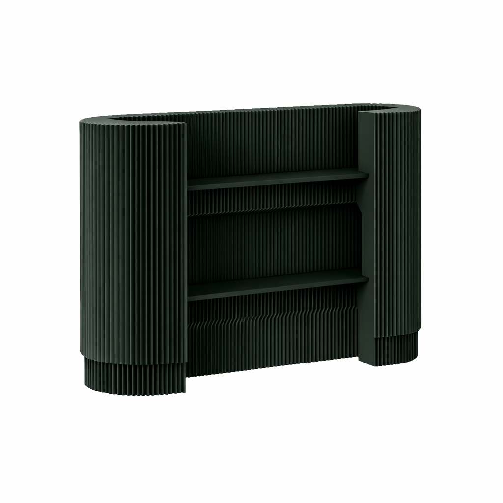 Banque d’accueil en carton pliable 108 x 125 cm – Image 4