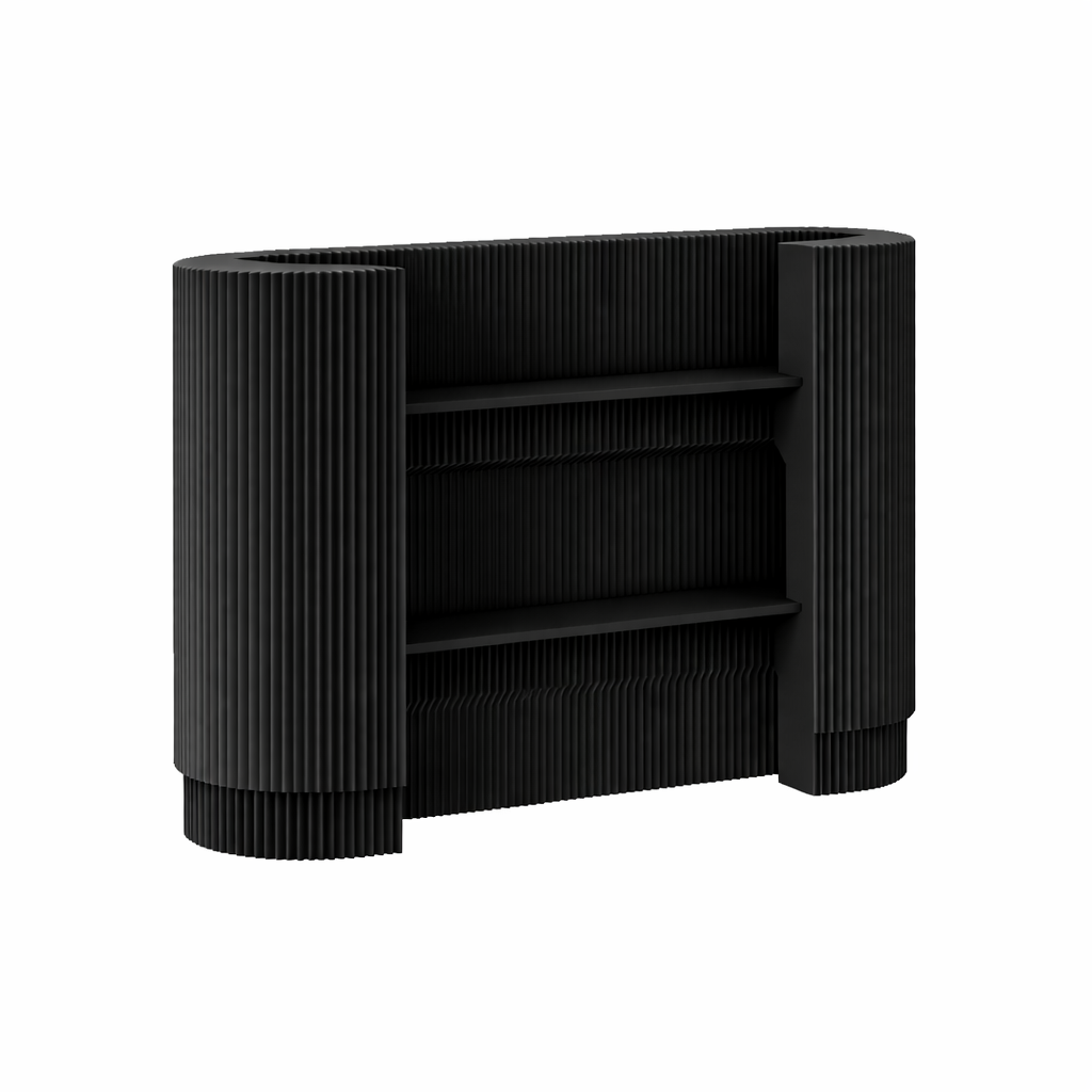 Banque d’accueil en carton pliable 108 x 125 cm – Image 2