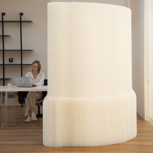 Expandable foldable cardboard partition - Height 180 cm - Length 4 m