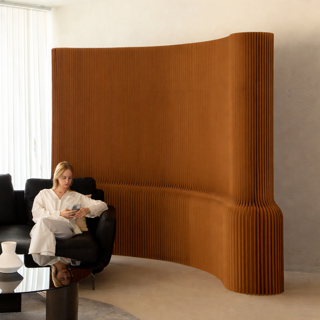 Expandable foldable cardboard partition - Height 180 cm - Length 4 m - Image 5