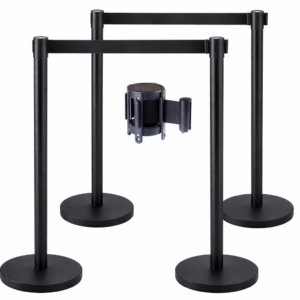 Belt barrier posts