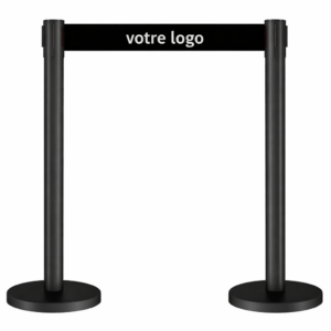 Customized belt stanchions with your logo