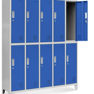 Armoire vestiaire 10 portes 136 x 180 x 45 cm