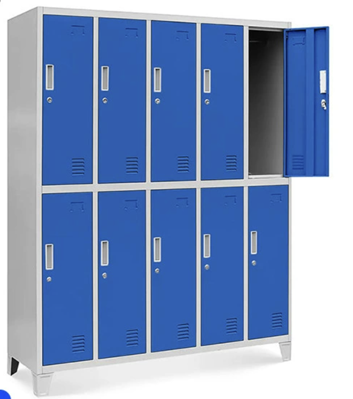Armoire vestiaire 10 portes 136 x 180 x 45 cm
