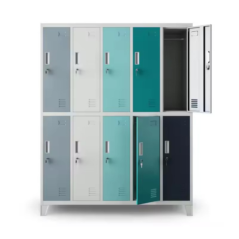 Armoire vestiaire 10 portes 136 x 180 x 45 cm – Image 2