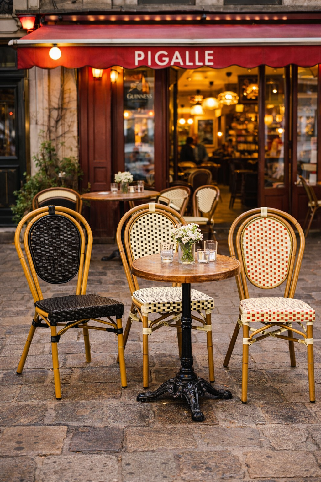 Chaise bistrot extérieure Rollin- Rotin – Image 2