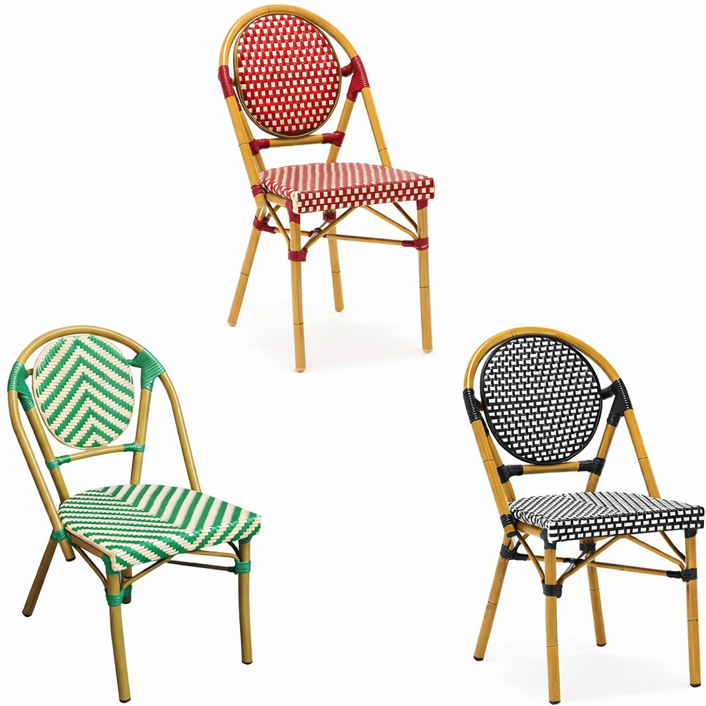 Chaise bistrot extérieure Courtilles- Rotin