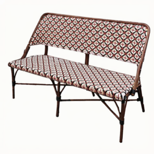 Banquette extérieure Mabillon – Rouge et blanche