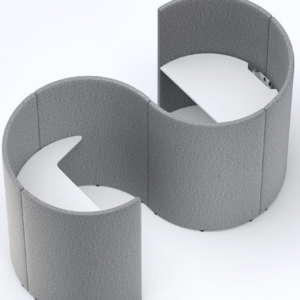 Double bureau acoustique Roundo