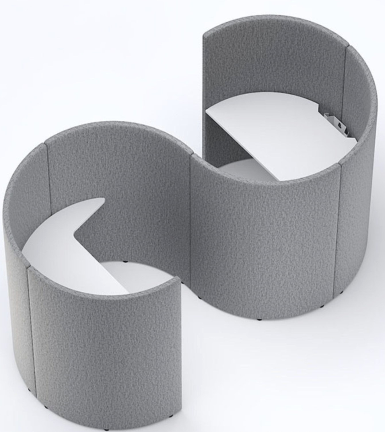 Double bureau acoustique Roundo