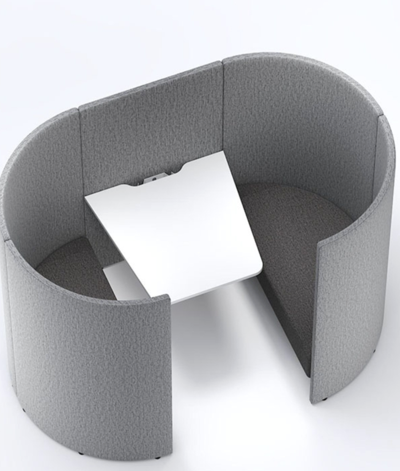 Acoustic face-to-face desk Roundo
