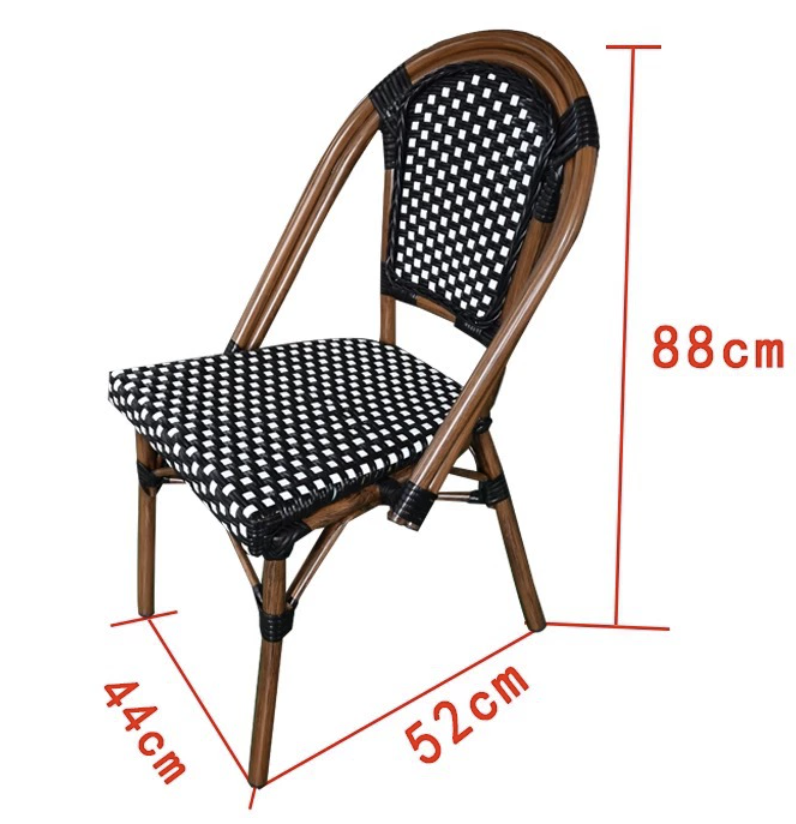 Bistro rattan chair Montparnasse Collection model 02