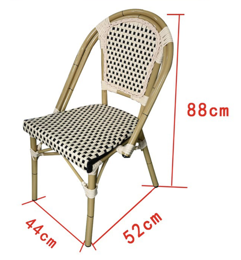 Bistro rattan chair Montparnasse Collection model 03