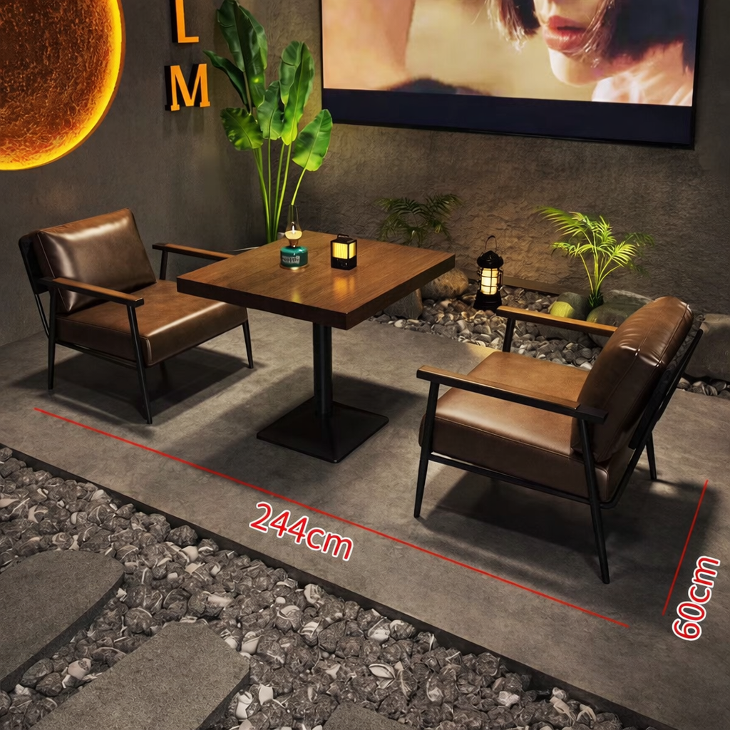 Complete Western Style Table 60 x 60 cm - Image 2