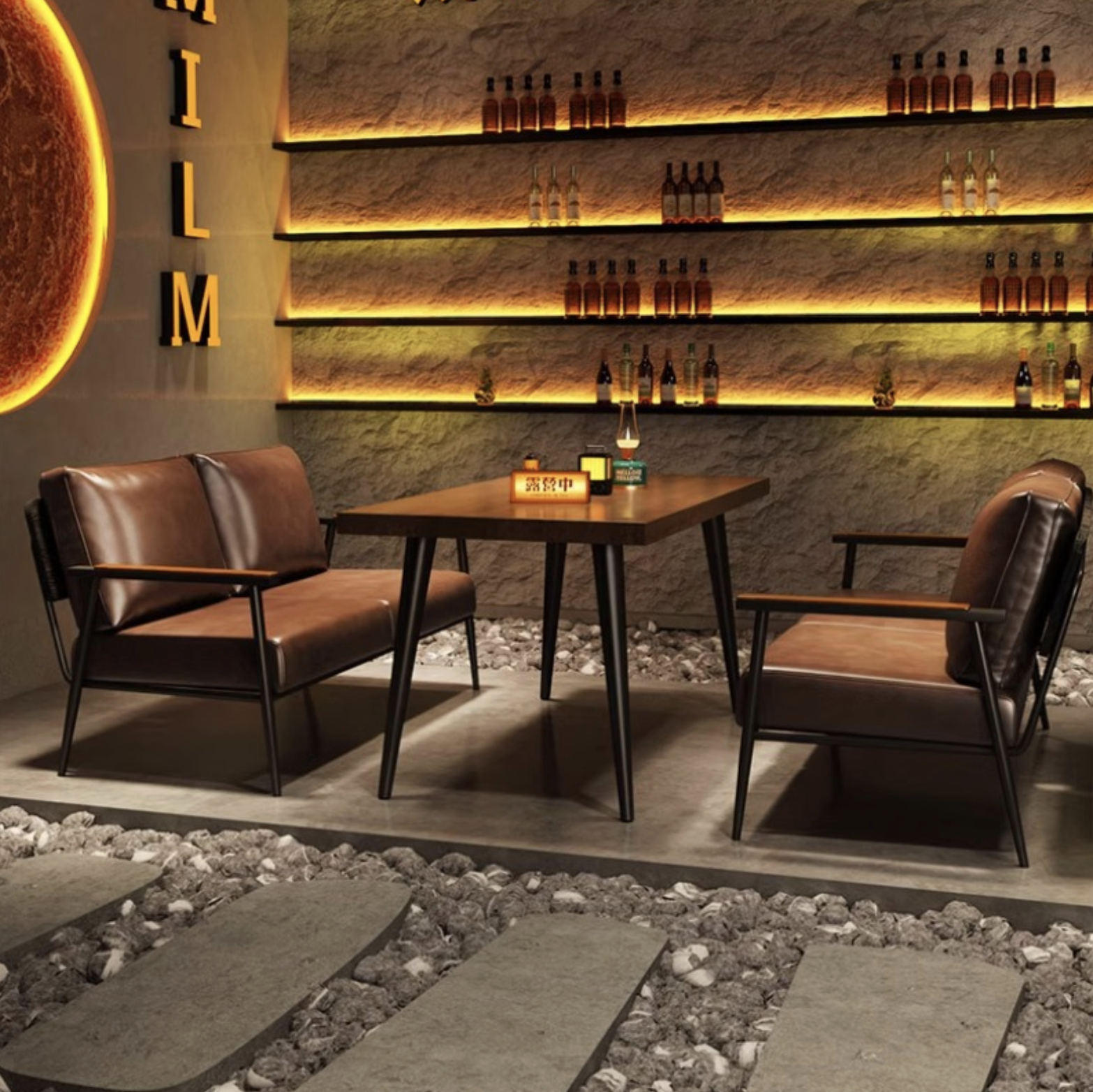 Complete Western Style Table 120 x 60 cm - Image 2
