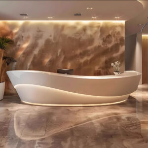 Comptoir d’accueil Fiber Glass Type A (Taille sur mesure)