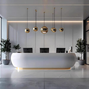 Comptoir d’accueil Fiber Glass Type E (Taille sur mesure)