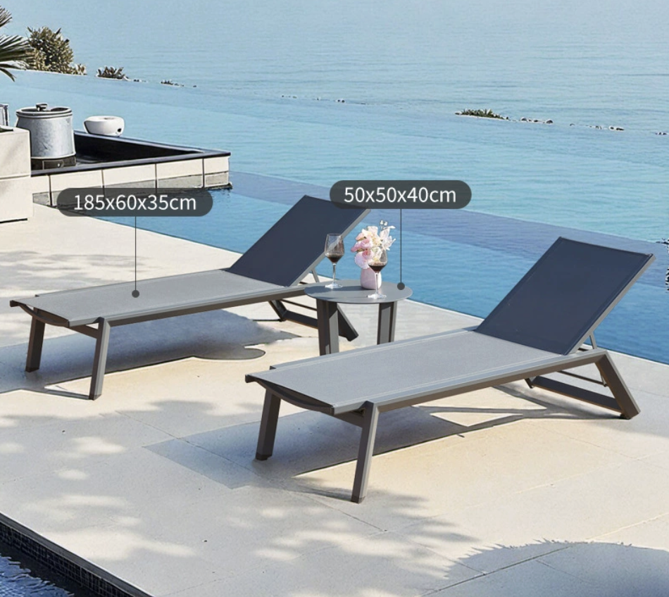 Combinaison 2 transats Shams + table basse