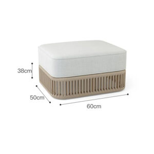 Pouf Surya in rattan