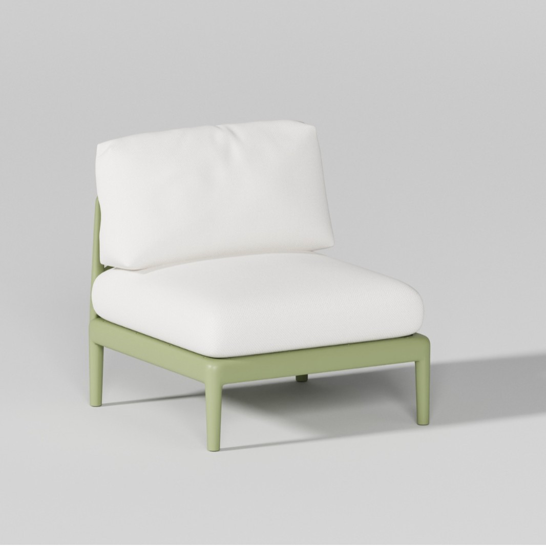 Outdoor armless chair Giardino